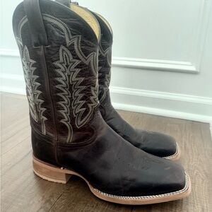 Justin Boots Dark Brown Cowboy Boots 12 D